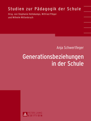 cover image of Generationsbeziehungen in der Schule